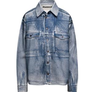 Painted oversized denim jacket