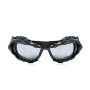 Twisted oversized frame sunglasses