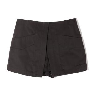 Gabardine Cotton Wrap Shorts
