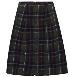 Big Plaid Heavy Flannel Tuck Skirt