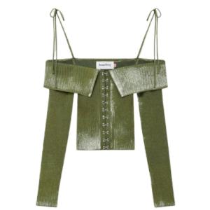 Off shoulder knit top