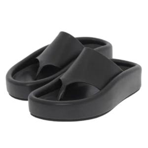 Faux Leather Thong Sandals