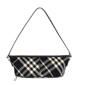Burberry Check Mini Shoulder Bag Black Calico