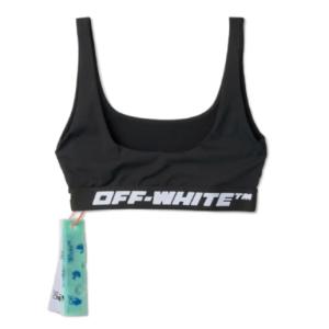 Logo Band Sports Bra Top - Black