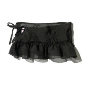 Peekaboo Micro Sheer Skirt Black Sheer