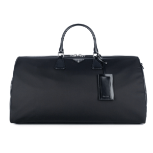 Triangle Logo Nylon Boston Bag