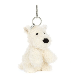 Jellycat Munro Scottie Dog Bag Charm Cream