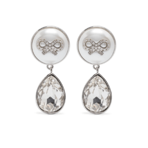 Crystal Embellished Drop Earrings