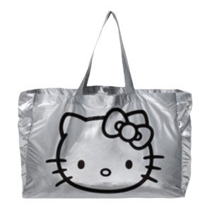 Open Yy x Hello Kitty Shopper Tote Bag Silver
