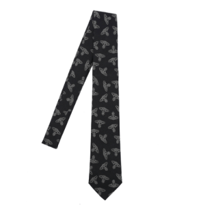 ORB Logo Pattern Cotton Silk Tie