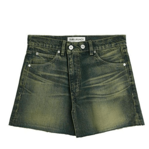 OUR LEGACY Cover Wash Denim Skirt