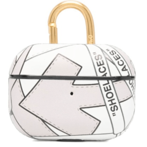 OFF-WHITE OOO AIRPODS PRO CASE WHITE & PINK