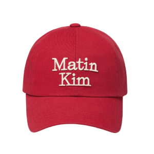 Matin Kim Matin Volume Logo Ball Cap Red