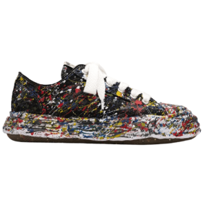 Maison Mihara Yasuhiro Peterson23 OG Sole Sputtering Paint Canvas Low-top Sneakers Black