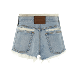 Layered Detail Denim Shorts