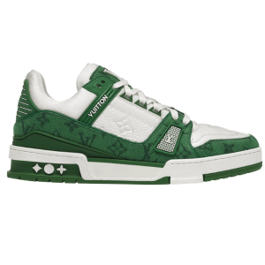 Louis Vuitton LV Trainer Sneakers Monogram Denim Green