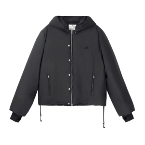 AC Nylon Hooded Puffer Pad - Black 