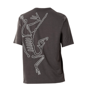 Arc'teryx Cormac Arc'Bird Logo SS T-Shirt Black Heather