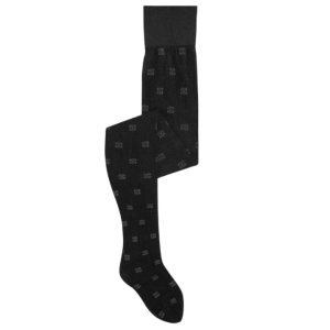 BLACK GLITTER BUTTERFLY LACE TIGHTS