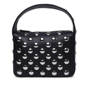 SARA Studded Leather Shoulder Bag