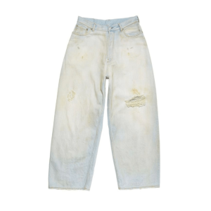 Acne Studios 2023 Super Exhaust Fit Sky Blue Denim Pants