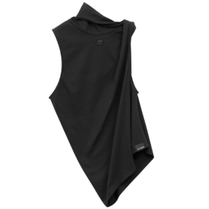 Twisted Sleeveless T-Shirt - Black 