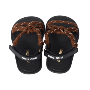 Logo Brown Sandals