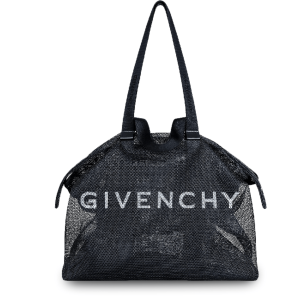 G Logo Zipper Mesh Large Shopper Bag
