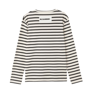 Jil Sander Ribbed Cotton Multi Stripe Open Grey