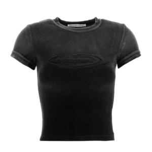 Alexander Wang Black Short Sleeve T-Shirt BLACK