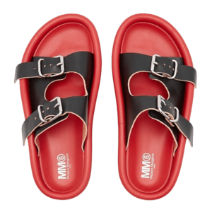MM6 Maison Margiela Buckle Red Sandals 