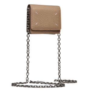 Maison Margiela Four Stitches Chain Wallet Tan