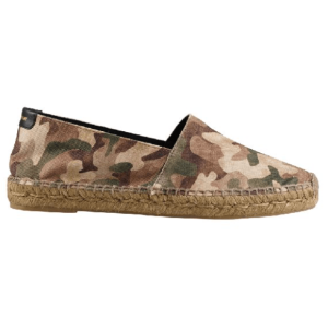 Saint Laurent Espadrilles in Camouflage-Print Canvas Militaire
