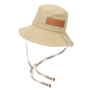 Logo patch cotton bucket hat