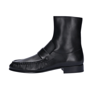 Mid Loafer Boots - Black 