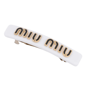 Plexiglass Metal Hairpin - White:Black