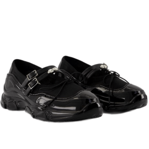 Pearl Embellished Mesh Tracker Ballerina Sneakers