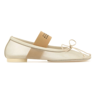 MM6 Maison Margiela White Flat Shoes