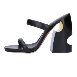 Meteor 120 Cut-Out Sandal Heels - Black 