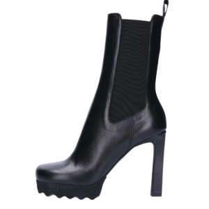 OFF-WHITE Platform Chelsea Heel Boots - Black