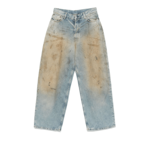 (W) Acne Studios Vintage-Effect Cotton Denim Pants
