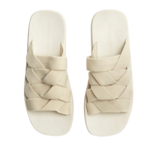 Bottega Veneta Plat Mule Sea Salt