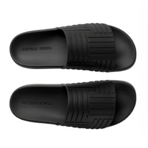 Bottega Veneta Rubber Slider Black