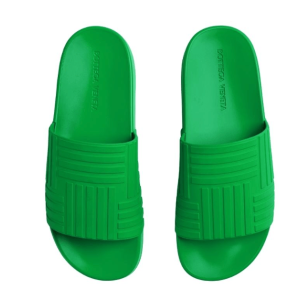 Bottega Veneta Rubber Slider Parakeet