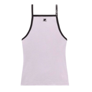 (W) Courreges Buckle Contrast Tank Top 