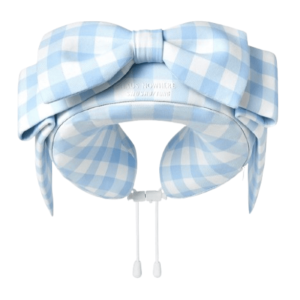Haus Nowhere x Shushu/Tong Ribbon Neck Pillow 1 Blue Check