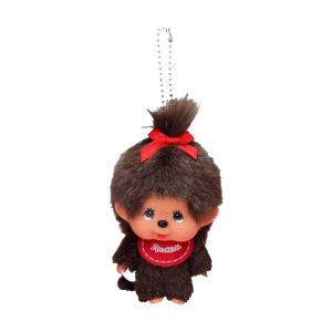 Monchhichi Bighead SS Girl Key Chain Brown