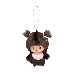 Monchhichi Bebichhichi Bighead SS Girl Key Chain Pink