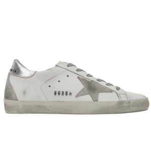 Golden Goose Superstar White Silver Heel Tab SneakersGMF00102-F000317-10273