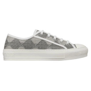 (W) Dior Walk'N'Dior Sneakers Cannage Metallic Gray
